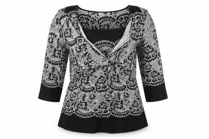 Marks & Spencer Per Una Women's Black Floral Tunic Blouse Size 12