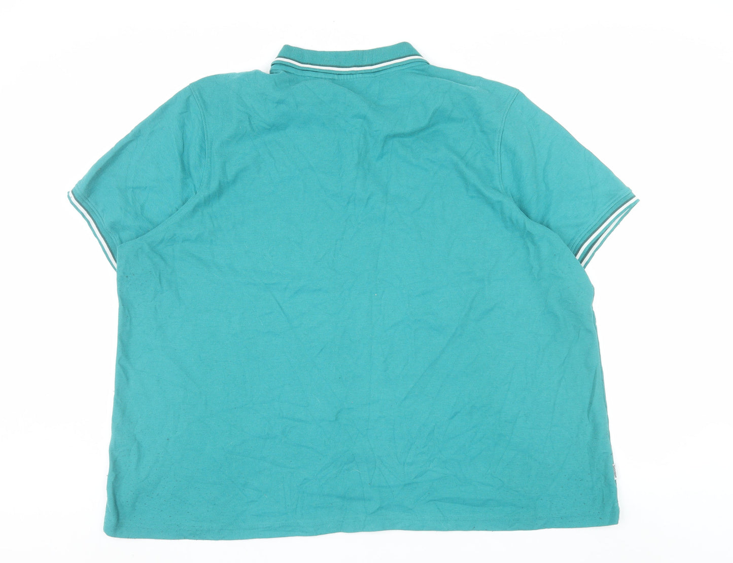 Slazenger Men's Green 4XL Polo Shirt Regular Fit Cotton