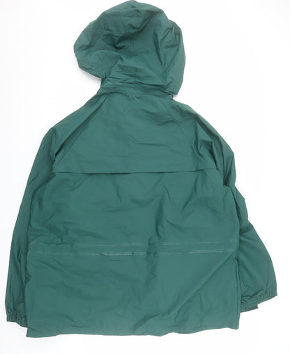 Stearns Men's Green XL Waterproof Rain Coat Hooded Jacket