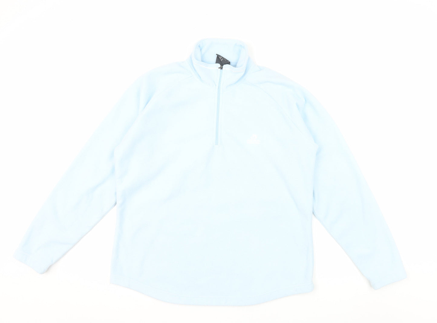 Craghoppers Women Light Blue Half Zip Fleece Sweatshirt UK 14