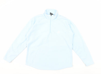 Craghoppers Women Light Blue Half Zip Fleece Sweatshirt UK 14