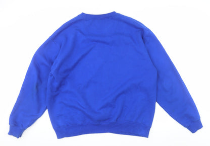 Champion Men’s Blue XL Pullover Sweatshirt Crew Neck Fleece Jumper