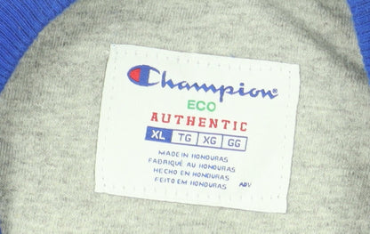 Champion Men’s Blue XL Pullover Sweatshirt Crew Neck Fleece Jumper