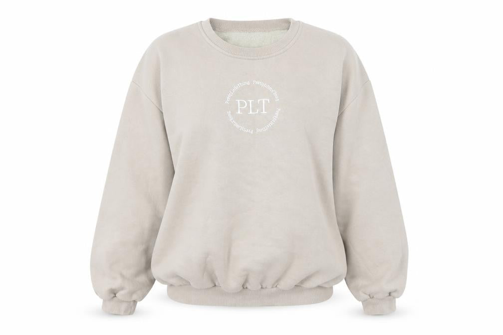 PRETTYLITTLETHING Women Beige Small Pullover Sweatshirt