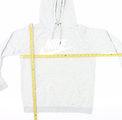 Nike Men's Grey Pullover Hoodie Small Sports Fleece Sweatshirt