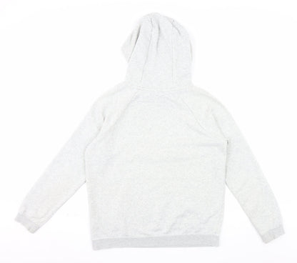 Nike Men's Grey Pullover Hoodie Small Sports Fleece Sweatshirt