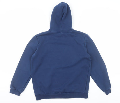 Puma Boys Blue 15-16 Years Pullover Hoodie with Graphic Print