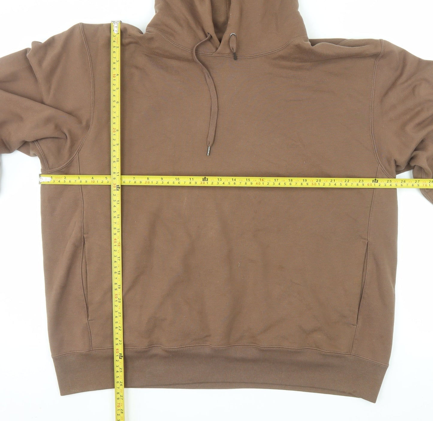 Uniqlo Men's Brown 2XL Pullover Cotton Hoodie
