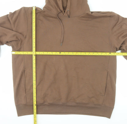 Uniqlo Men's Brown 2XL Pullover Cotton Hoodie