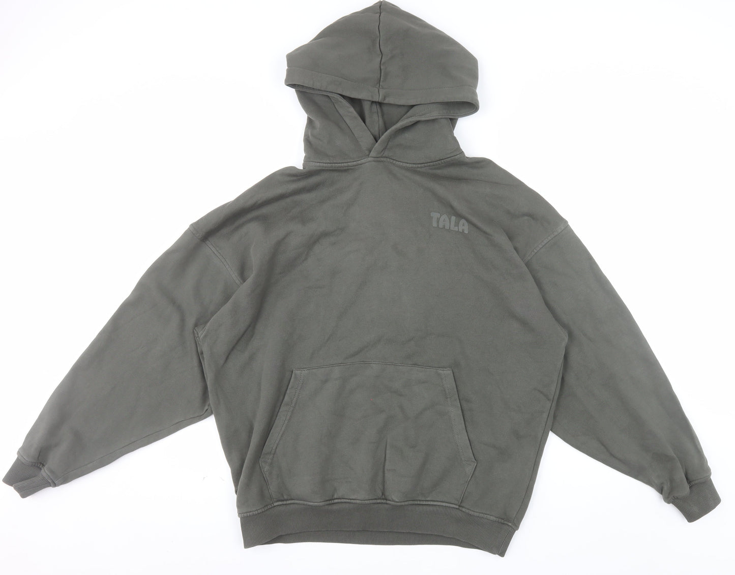 TALA Unisex Green Relaxed Fit Pullover Hoodie Size S