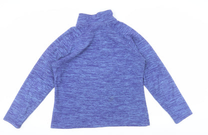 Mountain Warehouse Womens Purple Size 16 1/2 Zip Fleece Sweatshirt