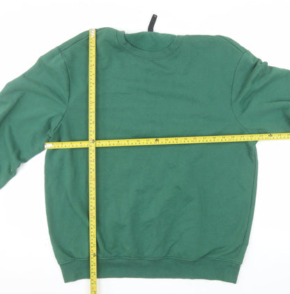 H&M Men’s Green Relaxed Fit Pullover Sweatshirt Size L