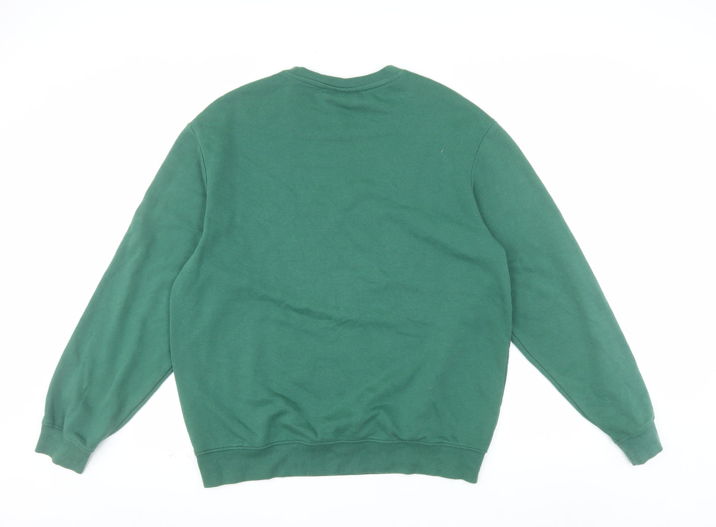 H&M Men’s Green Relaxed Fit Pullover Sweatshirt Size L