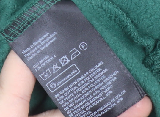 H&M Men’s Green Relaxed Fit Pullover Sweatshirt Size L