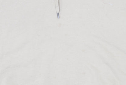 Uniqlo Men’s Beige 2XL Pullover Hoodie Fleece Cotton Blend