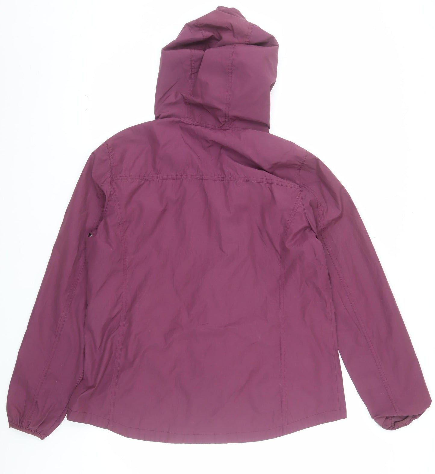 FatFace Women's Purple Size 16 Hooded Waterproof Parka Jacket
