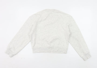 H&M Divided Women’s Grey Pullover Sweatshirt XXS Cotton Blend