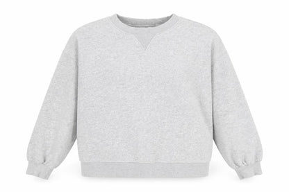 Next Weekend Essentials Womens Grey Small Pullover Sweatshirt