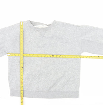 Next Weekend Essentials Womens Grey Small Pullover Sweatshirt
