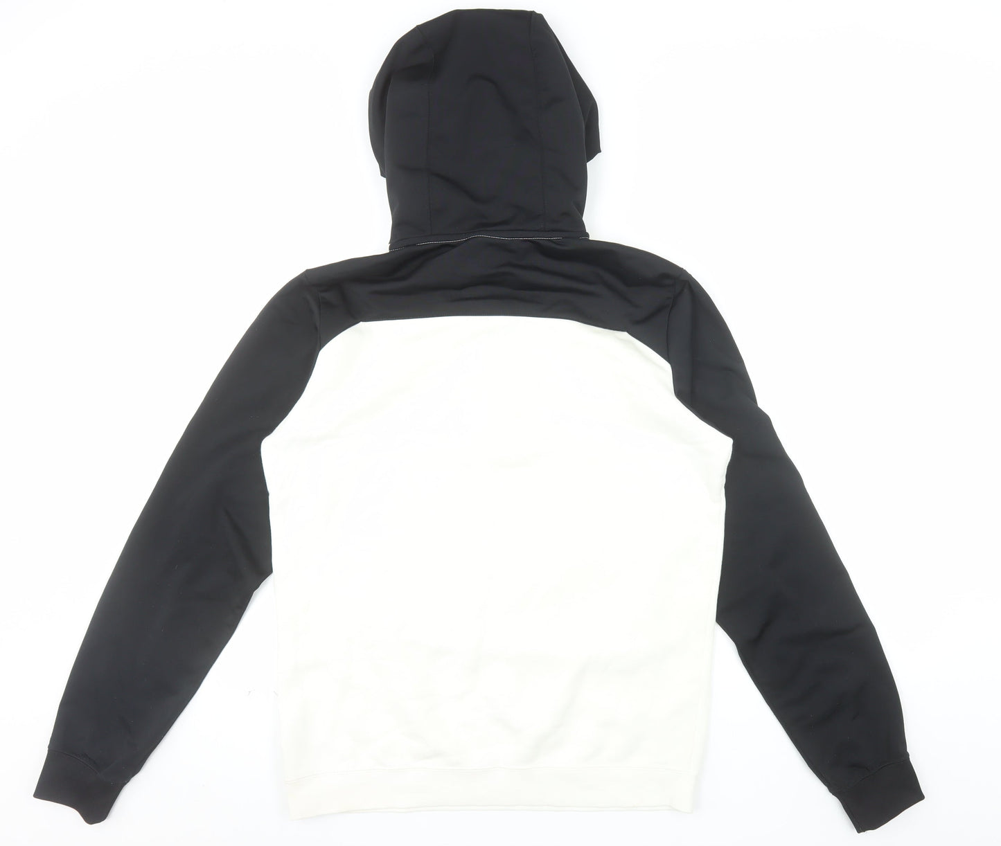 Nike Men's Black White Pullover Hoodie Small Fleece Sportswear