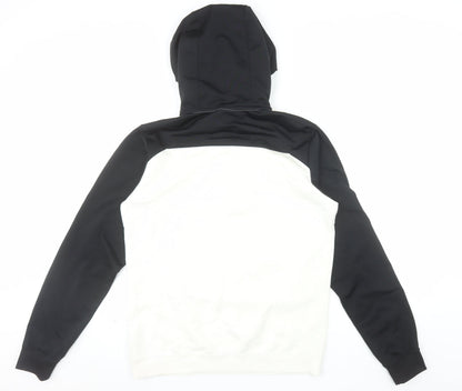 Nike Men's Black White Pullover Hoodie Small Fleece Sportswear