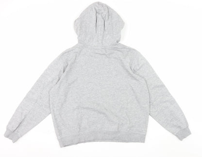 H&M L.O.G.G. Womens Grey Friends Hoodie Size M Cotton Blend