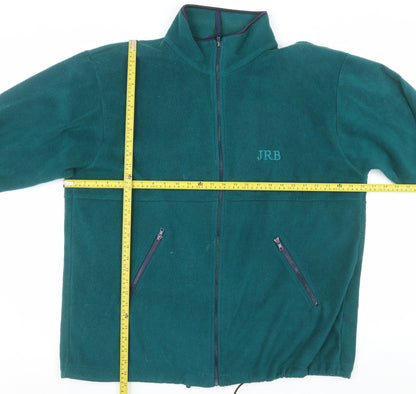 JRB Mens Green Fleece Full Zip Golf Jacket XL Regular Fit