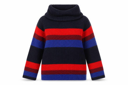 Isabella D. Women's Multicoloured Cowl Neck Chunky Knit Jumper M