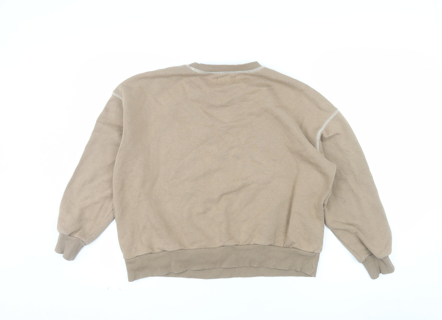 Pull&Bear Teen Beige New York 1991 Crew Neck Sweatshirt XS
