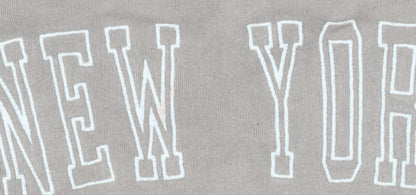 Pull&Bear Teen Beige New York 1991 Crew Neck Sweatshirt XS