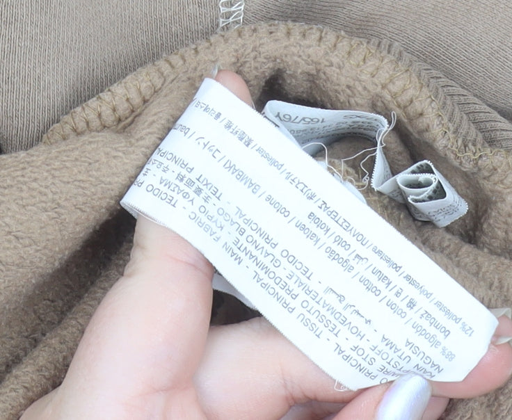 Pull&Bear Teen Beige New York 1991 Crew Neck Sweatshirt XS
