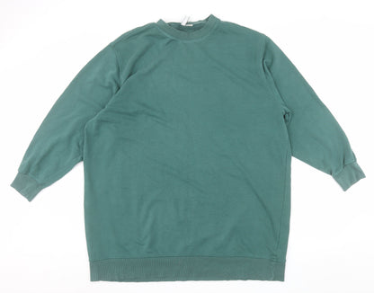 H&M Men's Green XL Pullover Crew Neck Sweatshirt