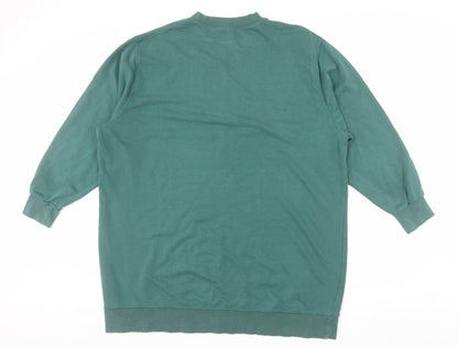 H&M Men's Green XL Pullover Crew Neck Sweatshirt