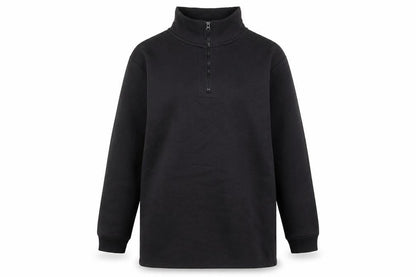 Threadbare Womens Black Size 10 1/2 Zip Pullover Sweatshirt