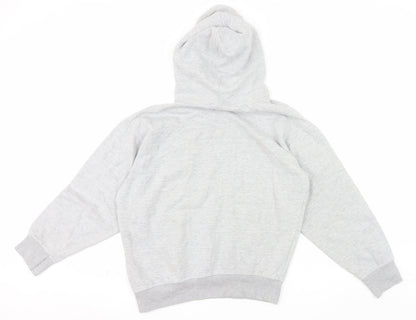 PrettyLittleThing Unisex Grey Chicago Pullover Hoodie Size S