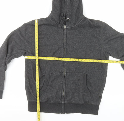 French Connection Men's Grey Full Zip Hoodie Size L