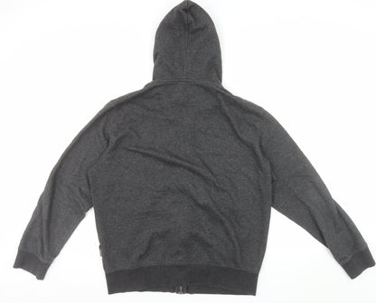 French Connection Men's Grey Full Zip Hoodie Size L