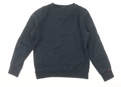 Superdry Men's Blue Crew Neck Pullover Sweatshirt Size L