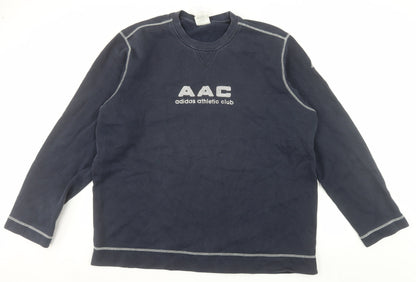 Adidas Men's Blue XL Pullover Sweatshirt Crew Neck AAC Athletic Style