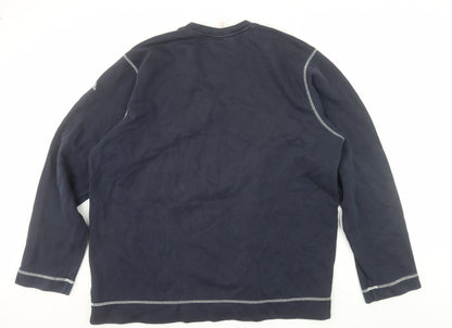 Adidas Men's Blue XL Pullover Sweatshirt Crew Neck AAC Athletic Style
