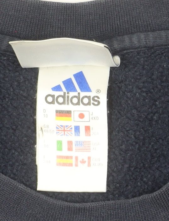 Adidas Men's Blue XL Pullover Sweatshirt Crew Neck AAC Athletic Style
