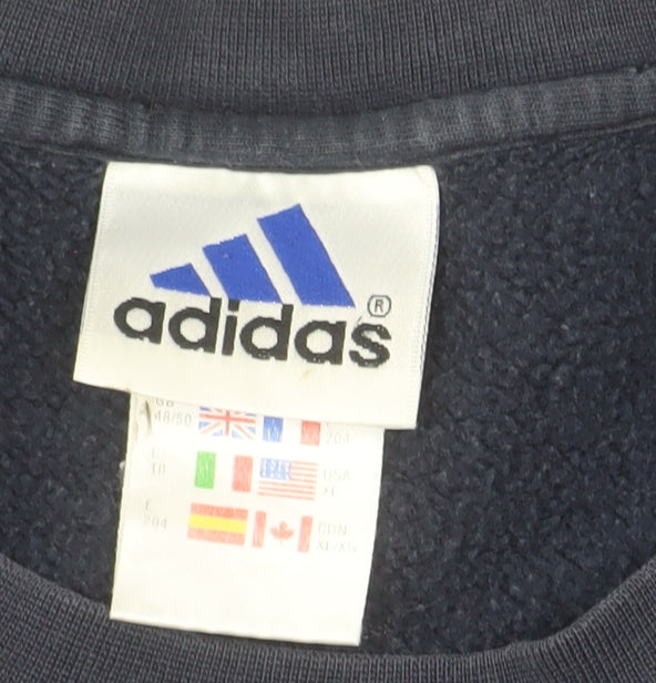 Adidas Men's Blue XL Pullover Sweatshirt Crew Neck AAC Athletic Style