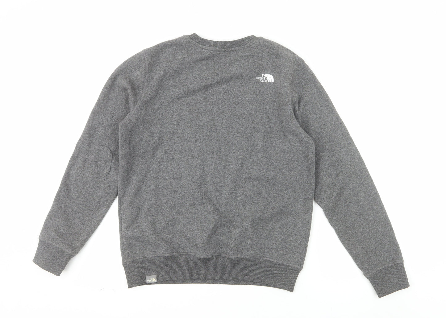 The North Face Boys Grey Pullover Fleece Sweatshirt L Graphic Logo