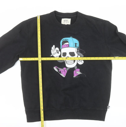 Ecko Unltd. Men's Black Graphic Skull Pullover Sweatshirt L