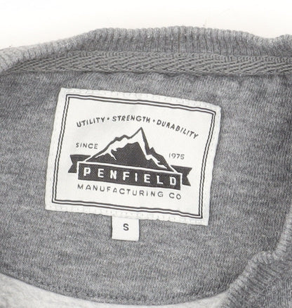 Penfield Mens Grey Small Crew Neck Pullover Sweatshirt