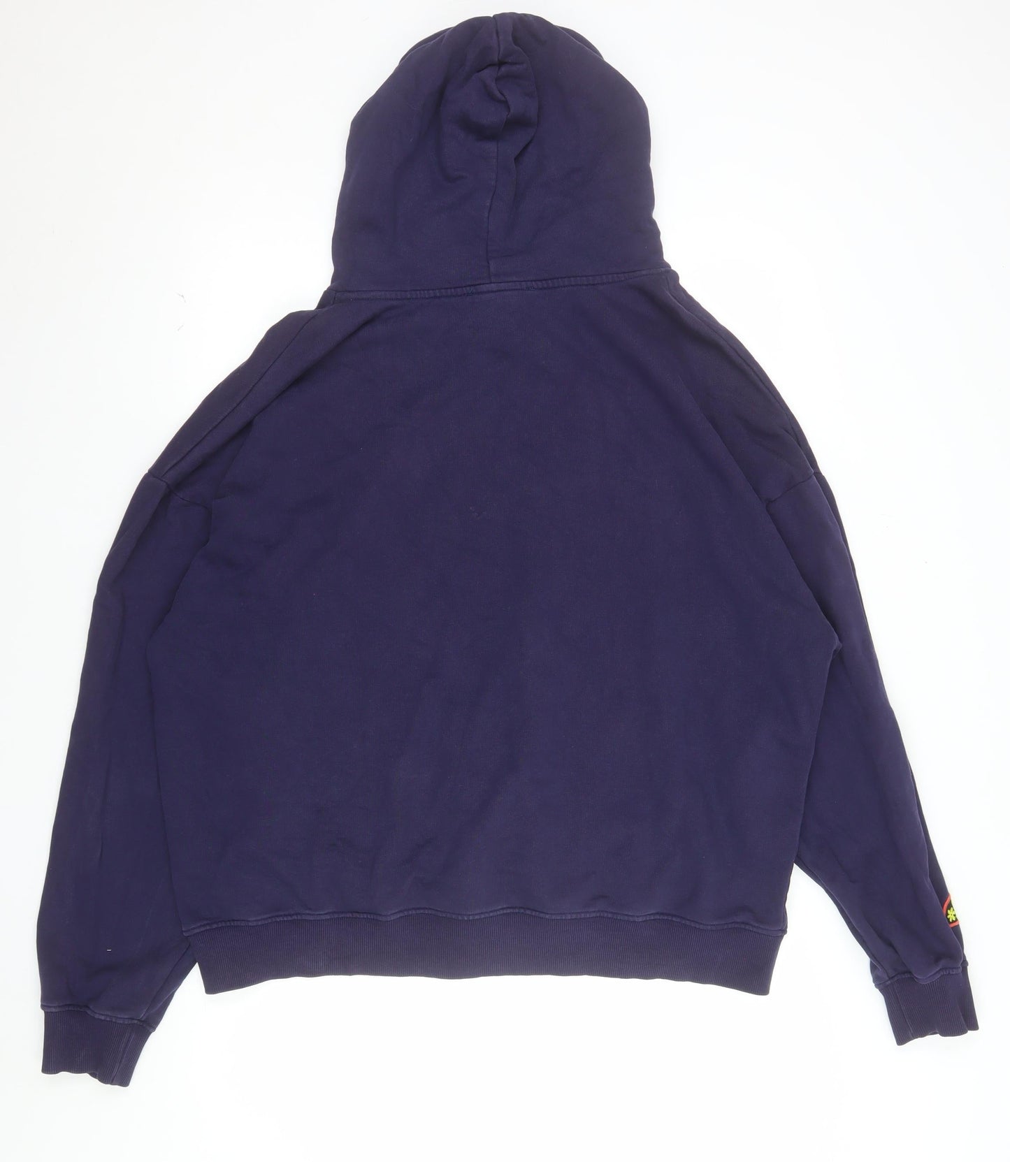 Damson Madder Men's Purple Graphic Pullover Hoodie Size L