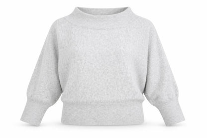 Pull&Bear Women Grey Roll Neck Wool Blend Relaxed Fit Jumper Size 12