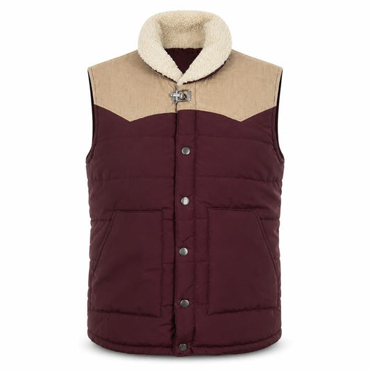 Cedarwood State Men's Brown Size M Quilted Padded Bodywarmer Waistcoat