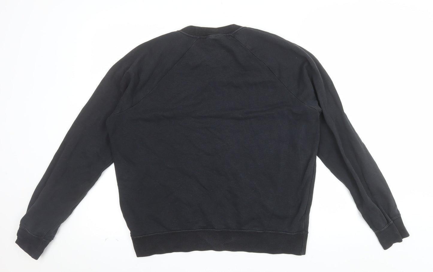 Nike Men's Black Crew Neck Pullover Sweatshirt M Logo Sportswear