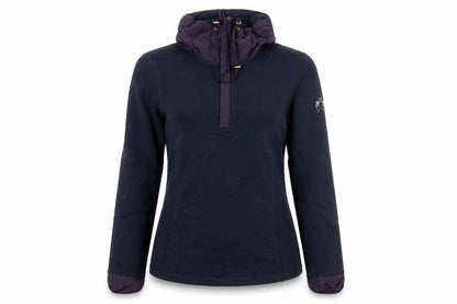 Lisa Campione Womens Navy Pullover Hoodie Size 10 Cotton Blend